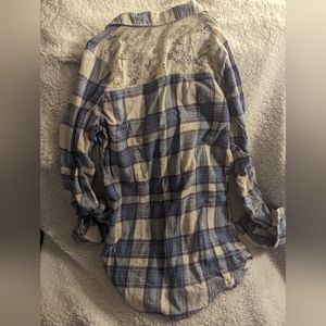 Blue, white and pink Derek heart size S